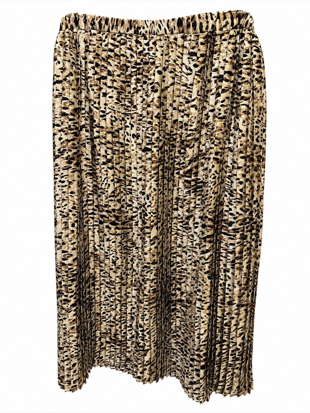 Banana. Republic Blank And Brown leopard Print Midi Skirt Sz(XL)